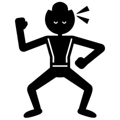 vector illustration of a cartoon zombie