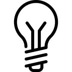 Idea Icon, Light Bulb Sign