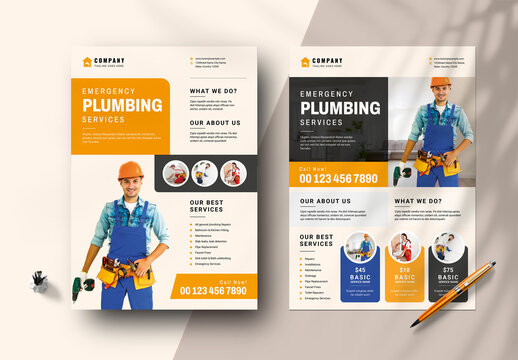 Plumbing Services Flyers Vol.06