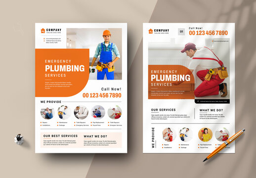 Plumbing Services Flyers Vol.05