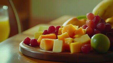 Close-up of vibrant fresh vegetables and fruits on wooden table, symbolizing healthy blood pressure foods, emphasizing natural nutrition and wellness.
