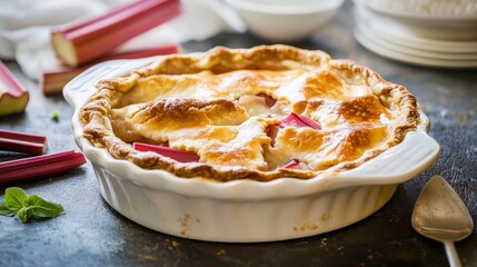Scrumptious Rhubarb Pie: A Delightful Culinary Creation