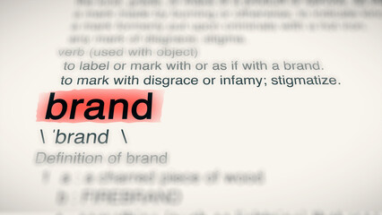 A close-up illustration of the word 