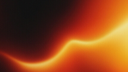 Color gradient dark grainy background, orange red gold yellow vibrant abstract on black, noise texture effect