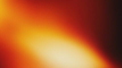 Color gradient dark grainy background, orange red gold yellow vibrant abstract on black, noise texture effect
