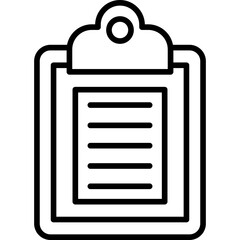 Clipboard Icon Vector Element