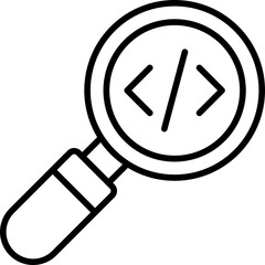 Magnifying Glass Icon Vector Element