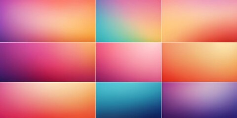 Naklejka premium Abstract color gradient, modern blurred background and film grain texture, template with an elegant design concept, minimal style composition, Trendy Gradient grainy,564
