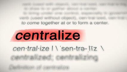 A close-up illustration of the word 