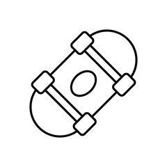 Skateboard vector icon 