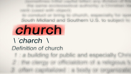 A close-up illustration of the word 