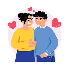 Affection Concepts Style illustrations. EPS 10 File stock illustration