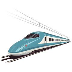 Fototapeta premium Futuristic High-Speed Train
