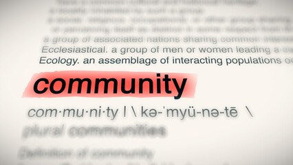 A close-up illustration of the word 