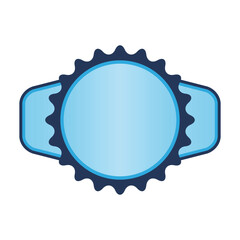 Badge abstract illustration. Winning award, prize or medal.