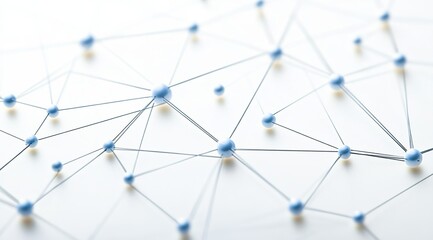 Modern Digital Network Background with Blue & Gold Tech Connections