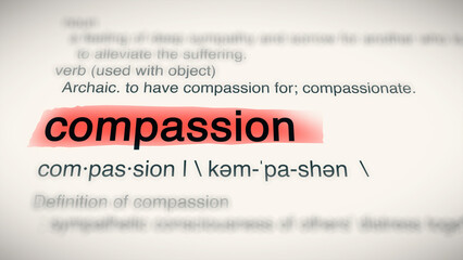 A close-up illustration of the word 