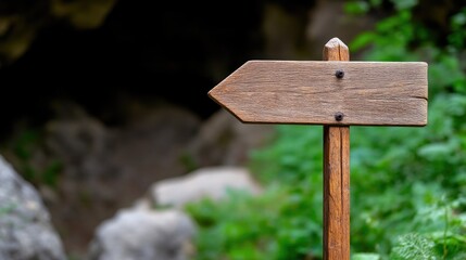 The road to discovery through ancient cave sign