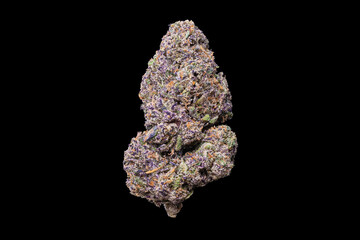 Zkittlez Cannabis Bud – High-Quality Macro Photography on Black Background