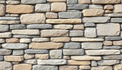 Solid stone wall with natural texture