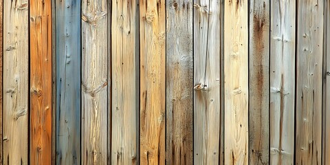 Fototapeta premium Vintage Wooden Plank Fence Texture