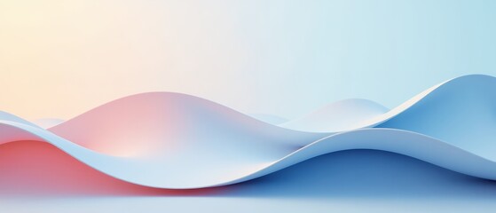 Abstract Pastel Waves