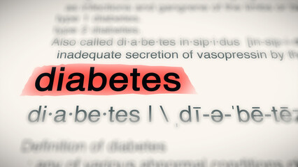 A close-up illustration of the word 