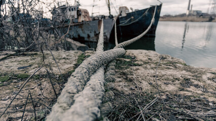 old ship ran aground in Ukraine