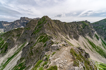 Breitenberg View from Heubatspitze Summit in Allgau Mountains near Bad Hindelang Hinterstein
