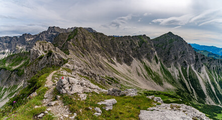 Beautiful mountain tour in Bad Hindelang to the Breitenberg and Rotspitze summit