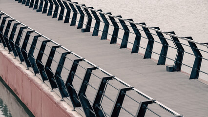 pier by the sea without people