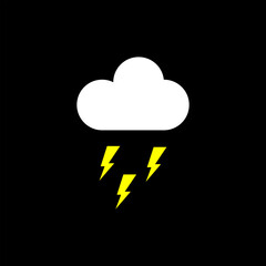 cloud icon emitting lightning
