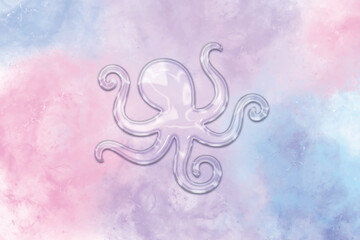 Glass Effect Fish Vector - Transparent, shiny, and 3D Illustration