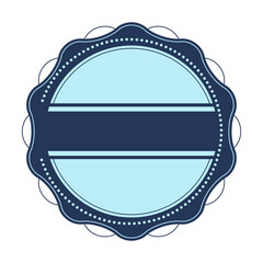 Badge abstract illustration. Winning award, prize or medal.