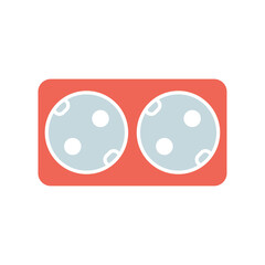 Icon a socket, isolated against a clean background.