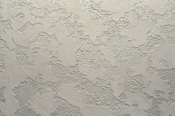 Venetian, marmorino textured plaster with a corrugated relief, creates the effect of a worn...