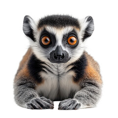 Obraz premium Lemur isolated on transparent background