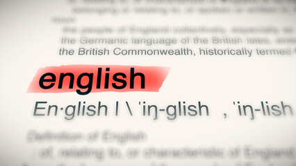 A close-up illustration of the word 