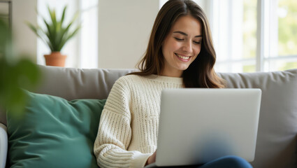 Naklejka premium Happy Freelancer – Work-Life Balance