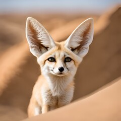 fennec fox in desert