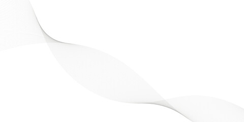 Abstract vector background with wavy lines. Technology abstract lines on white background. Undulate Grey Wave Swirl, frequency sound wave, twisted curve lines with blend effect