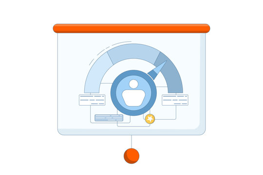 presentation screen with progress meter clip art preview