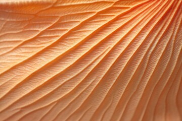 Delicate textures create flowing patterns in soft orange hues, e