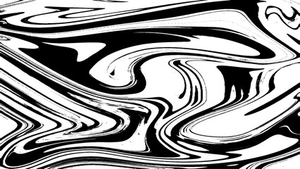 Blue and white abstract marble effect background. Twirl bend dimension swirl line illustration background and marble ink. - Illustration