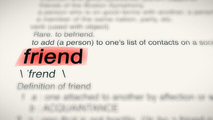 A close-up illustration of the word 