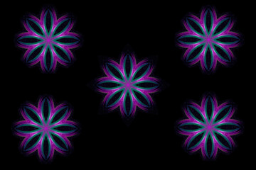 set of colorful abstract shapes