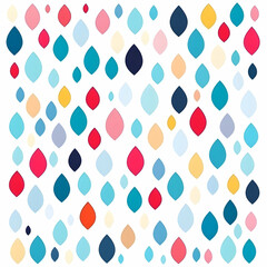 Colorful Abstract Teardrop Pattern Background
