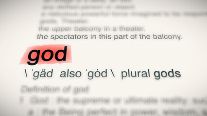 A close-up illustration of the word 