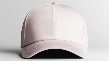 Minimalist Baseball Cap Mockup in Soft Color on Light Background