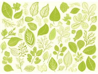 Green Leaf Illustration Collection